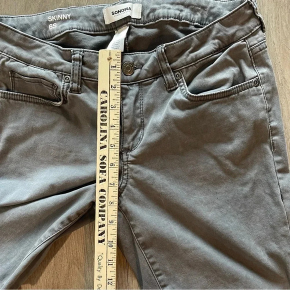 Sonoma Goods for Life Gray Skinny Jeans Women’s 6S - Picture 8 of 9